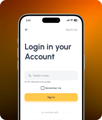 CineTrade: login screen