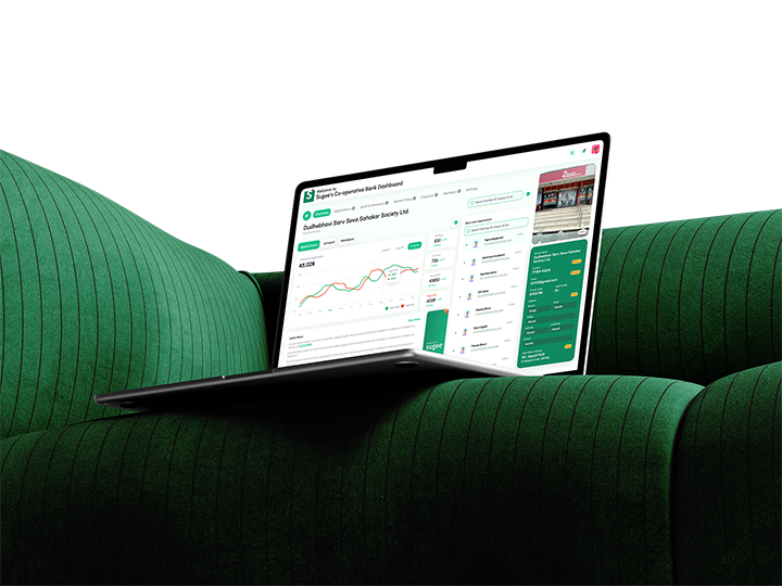 Sugee.io web dashboard – cooperative banking fintech UI design by VelossaLabs