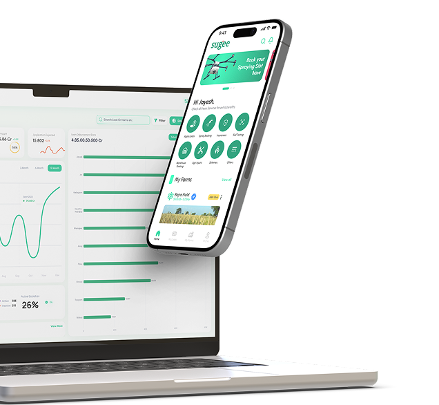 Modern website design mockup on laptop